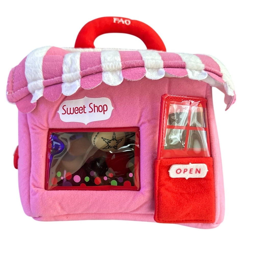 FAO Schwarz Sweet Shop Plush Playset Kids OS Pink Excellent Bunny Toy House